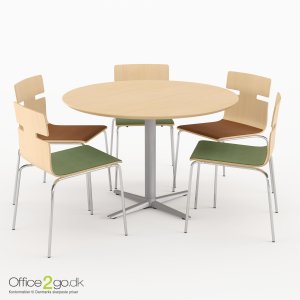 Switch mødebord - 5 personer - Ø 110 cm