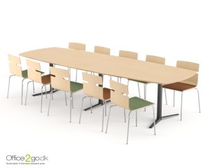 Switch Tøndeformet mødebord - 10-12 personer - 320 cm