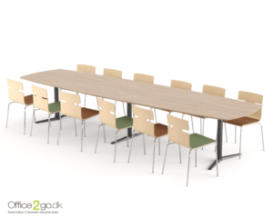 Switch Tøndeformet mødebord - 12-14 personer - 400 cm