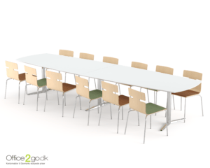 Switch Tøndeformet mødebord - 12-14 personer - 400 cm