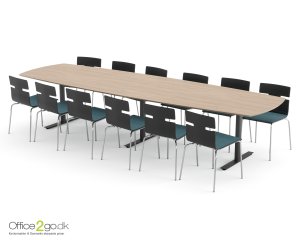 InLine mødebord - 12-14 personer - 360 cm.InLine mødebord - 12-14 personer - 360 cm.