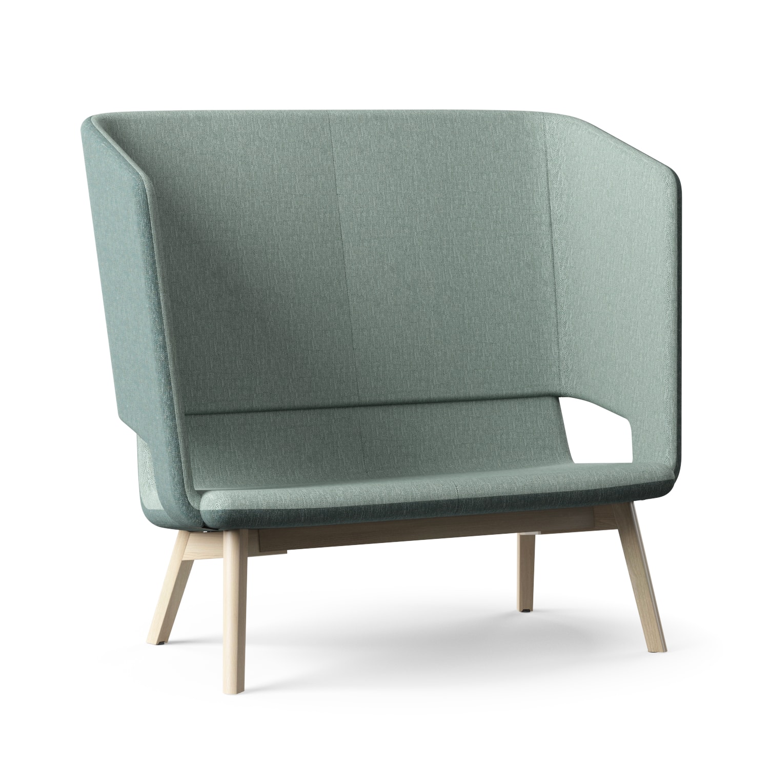 Twist & Sit Soft - 2 pers høj lounge sofa med ben